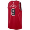 Dres Chicago Bulls Nikola Vucevic 9 Nike 2022-23 Icon Edition Crvena Swingman